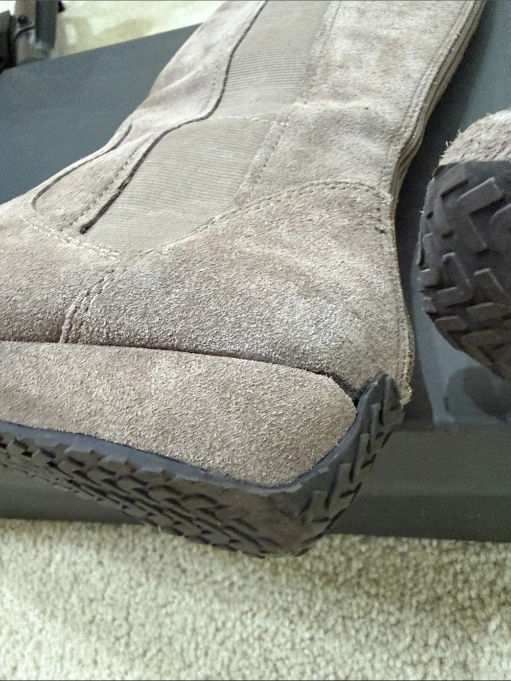 Kenneth Cole Reaction Over-the-Knee vintage Suede Boots in Taupe